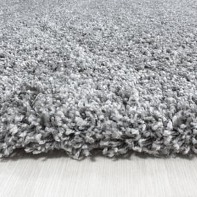 Hochflor Teppich Rund - Life Hellgrau - sfeer