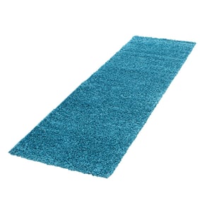 Hochflor Läufer - Life Türkis
