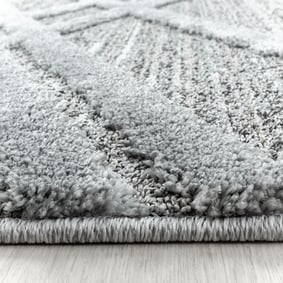 Teppich Skandinavisch Rund - Pitea Double Grau - sfeer