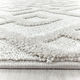 Teppich Skandinavisch Rund - Pitea Pattern Creme - sfeer