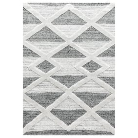 Teppich Skandinavisch - Pitea Lines Grau Creme - sfeer