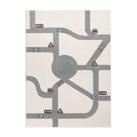 Teppich Kinderzimmer - Bowie Autobahn Creme - sfeer