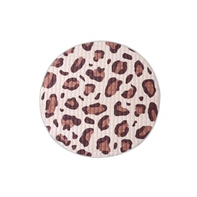 Spielteppich Baby Rund - Noa Panter-Druck Braun - sfeer