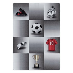 Fußballteppich - Pleun Champion Grau - sfeer