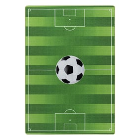 Fußballteppich - Pleun Fußballfeld Grün - sfeer