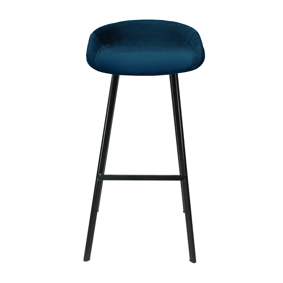 Barhocker Samt - Dunkelblau - sfeer