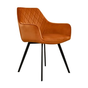 Samtstuhl - Karl Orange