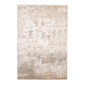 Teppich Modern - Hendrix Grunge Creme Terracotta - sfeer