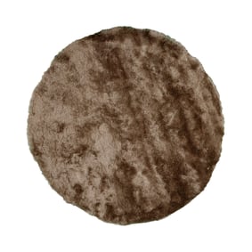 Hochflor Teppich Rund - Glorious Taupe - sfeer