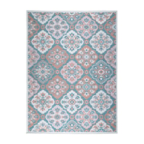 Outdoor Teppich Boho - Vedra Tile Blau - sfeer