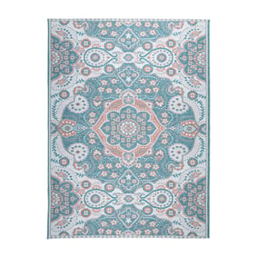 Outdoor Teppich Boho - Vedra Medaillon Blau - sfeer