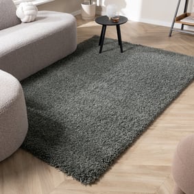 Hochflor Wohnzimmer Teppich - Yves Grün