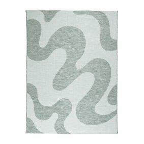 In- & Outdoor Teppich - Summer Swirl Grün - sfeer