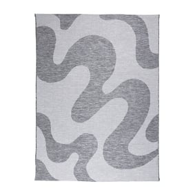 In- & Outdoor Teppich - Summer Swirl Grau - sfeer