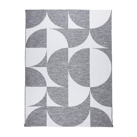 In- & Outdoor Teppich - Summer Shapes Grau - sfeer