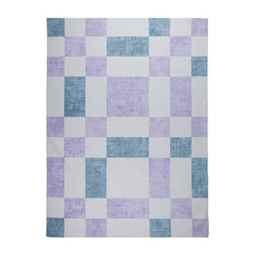 Retro In- & Outdoorteppich - Pop Cubes Lila - sfeer