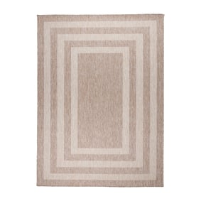 In- & Outdoor Teppich - Sierra Frame Beige Creme - sfeer