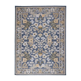 In - & Outdoorteppich - Bloom Oriental Blau - sfeer