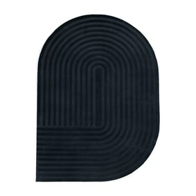 Teppich Organisch - Flowy Arch Anthrazit - sfeer