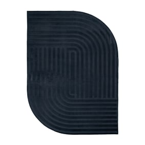 Teppich Organisch - Flowy Lines Anthrazit - sfeer