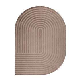 Teppich Organisch - Flowy Arch Taupe - sfeer