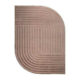 Teppich Organisch - Flowy Lines Taupe - sfeer