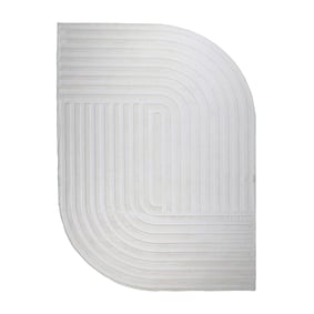 Teppich Organisch - Flowy Lines Creme - sfeer