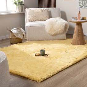 Hochflor Teppich - Comfy Supreme Gelb