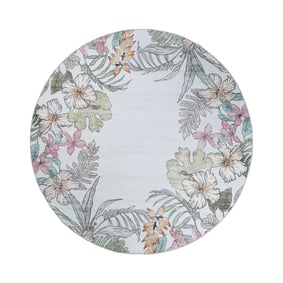 Rund Outdoor Teppich - Poppy Creme - sfeer