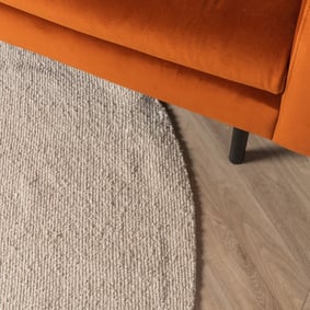 Runder Kurzflor Teppich - Pablo Weiß - product
