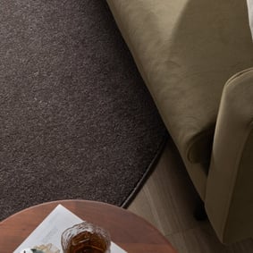 Runder Kurzflor Teppich - Essenza Dunkelgrau - product