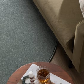 Runder Kurzflor Teppich - Essenza Blau - product