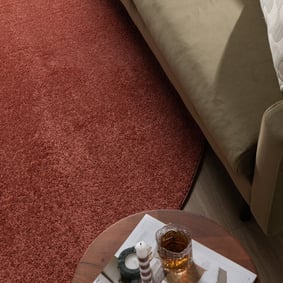 Runder Kurzflor Teppich - Essenza Terrakotta - product