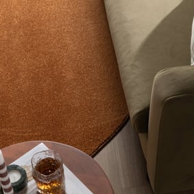 Runder Kurzflor Teppich - Essenza Orange - product