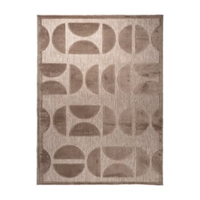 Outdoor-Teppich Wetterfest - Everly Circles Taupe - product