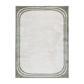 Waschbarer Teppich - Myrre Border Grün - product