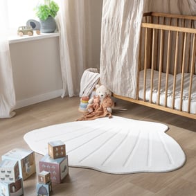 Kinderteppich Waschbar - Coco Muschel Weiß