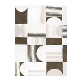 Abstrakt Teppich - Vienna Shapes Weiß/Grün - product