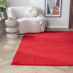 Waschbarer Teppich - Vivid Rot