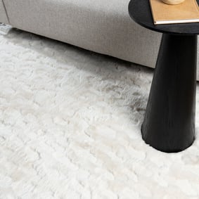 3D Teppich Flauschig - Moon Weiß - product