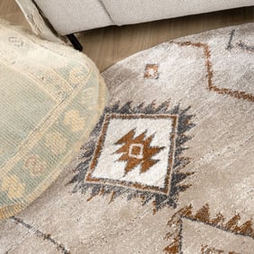 Berberteppich Rund - Blend Aztec Beige - product