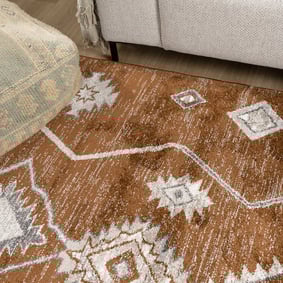Berberteppich - Blend Aztec Rostbraun - product