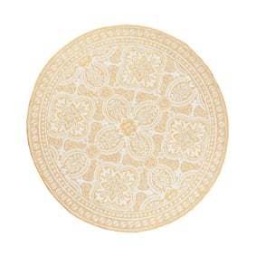 In- & Outdoor Teppich Rund - Summer Oriental Gelb - product