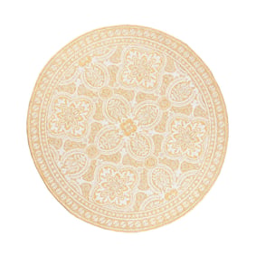 In- & Outdoor Teppich Rund - Summer Oriental Gelb - sfeer
