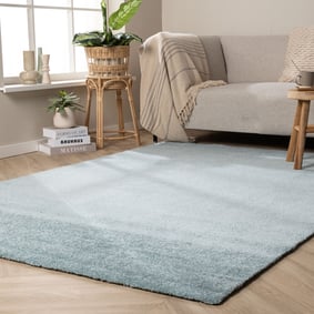 Waschbarer Teppich - Clean Hellblau