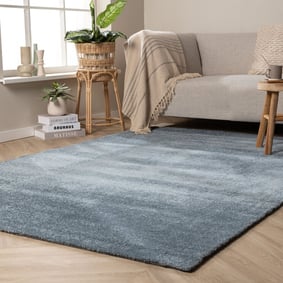 Waschbarer Teppich - Clean Dunkelblau