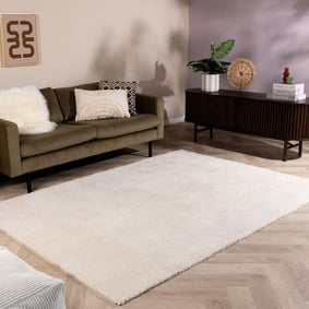 Weicher Teppich – Teddy Creme