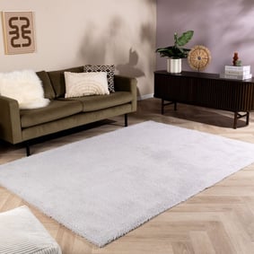 Weicher Teppich – Teddy Grau