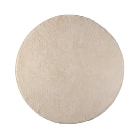 Weicher runder Teppich – Teddy Creme - product
