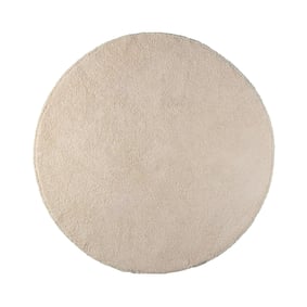 Weicher runder Teppich – Teddy Creme - sfeer